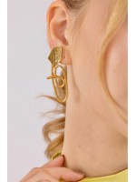Artform Gold Earrings – Clarisse Accessories Clarisse Artform gold earrings – geometrik formlu altın küpe