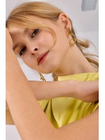 Artform Gold Earrings – Clarisse Accessories Clarisse Artform gold earrings – geometrik formlu altın küpe
