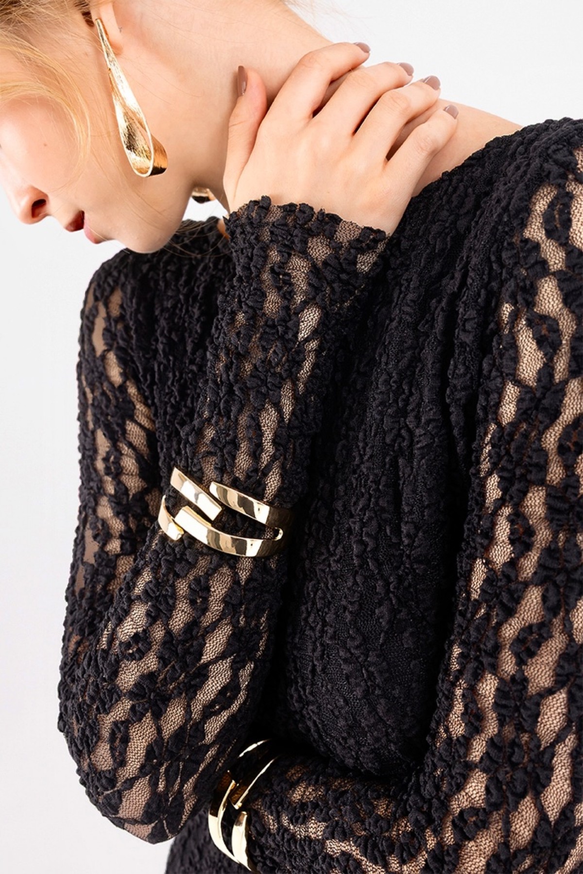 Gold Bracelet – Clarisse Accessories Clarisse gold bağlantılı metal bileklik