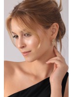 Clarisse Küpe gold abstract küpe – Clarisse