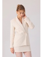 Lune Blanche Elegance Blazer - Clarisse Beyaz Ceket Clarisse beyaz blazer ceket Lune Blanche Elegance