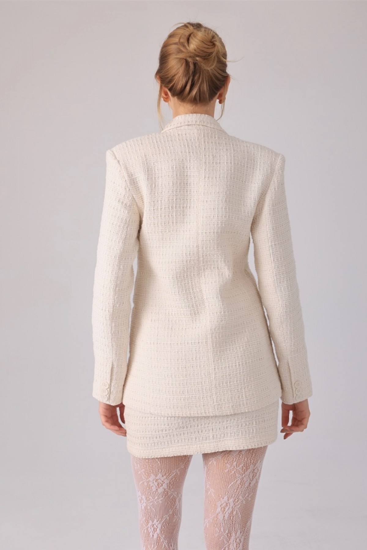 Lune Blanche Elegance Blazer - Clarisse Beyaz Ceket Clarisse beyaz blazer ceket Lune Blanche Elegance