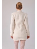 Lune Blanche Elegance Blazer - Clarisse Beyaz Ceket Clarisse beyaz blazer ceket Lune Blanche Elegance