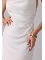 The Swan elbise – Clarisse koleksiyonu Clarisse The Swan beyaz saten elbise