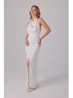 The Swan elbise – Clarisse koleksiyonu Clarisse The Swan beyaz saten elbise
