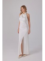 The Swan elbise – Clarisse koleksiyonu Clarisse The Swan beyaz saten elbise