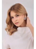 Gümüş Küpe – Clarisse Jewelry Clarisse organik formda gümüş küpe