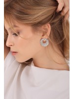 Gümüş Küpe – Clarisse Jewelry Clarisse organik formda gümüş küpe