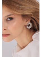 Gümüş Küpe – Clarisse Jewelry Clarisse organik formda gümüş küpe