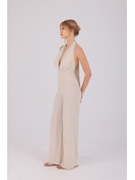 Amélie Jumpsuit – Clarisse İlkbahar/Yaz Clarisse Amélie bej keten tulum