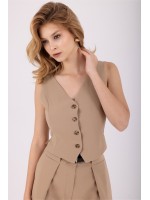 Muse Beige Yelek - Clarisse Muse Beige Vest Clarisse Yelek Koleksiyonu