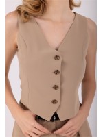 Muse Beige Yelek - Clarisse Muse Beige Vest Clarisse Yelek Koleksiyonu