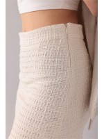 Lune Blanche Skirt - Beyaz Mini Etek Clarisse Lune Blanche Beyaz Mini Etek
